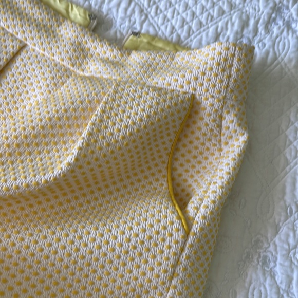 CYNTHIA CYNTHIA STEFFE Yellow Polka Dots Lined Skirt ONE OF A KIND - Picture 5 of 11